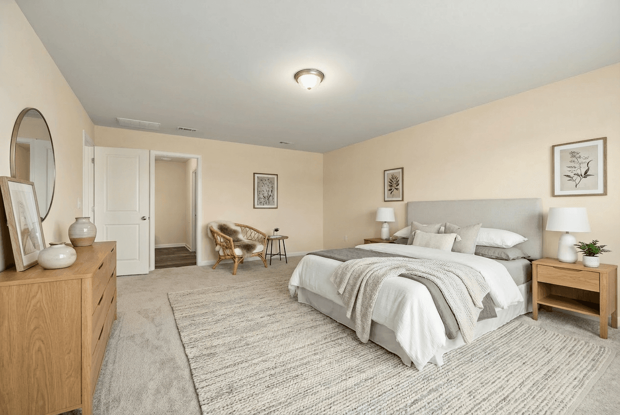 Bright Scandinavian staged